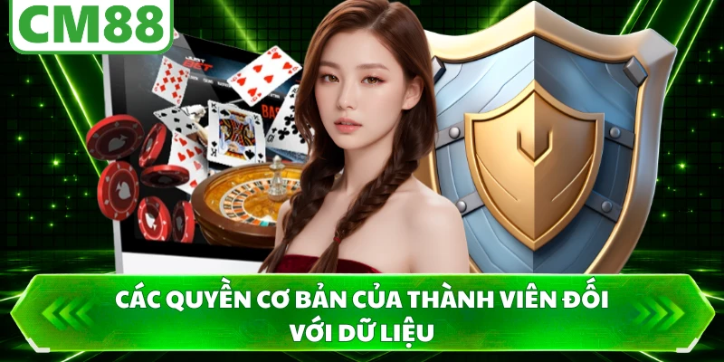 Các quyền cơ bản của thành viên đối với dữ liệu